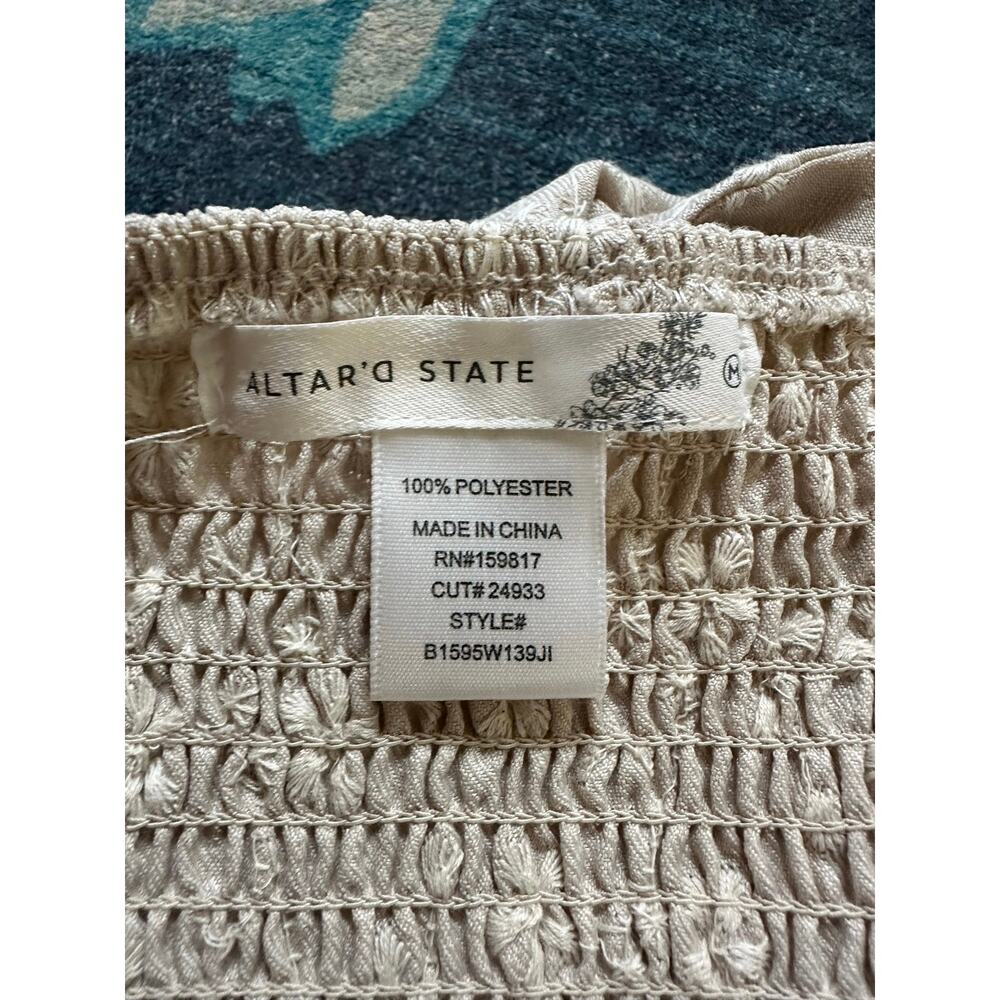NWOT Altar'd State Strapless Embroidered Hankerchief Tank Size Medium - Picture 4 of 4